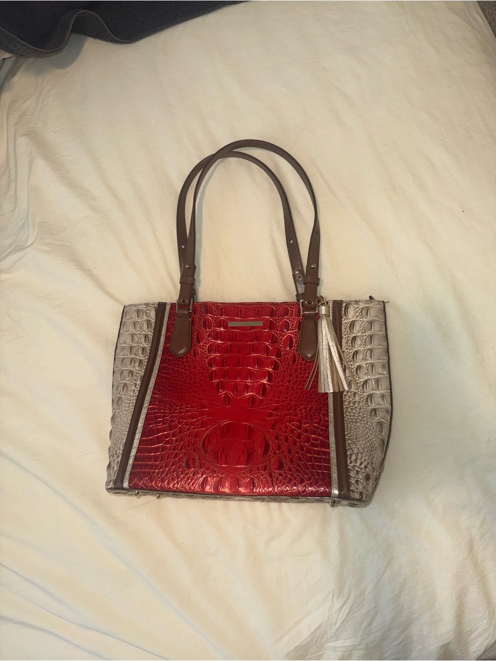 Brahmin Medium Misha Tote in Bordeaux